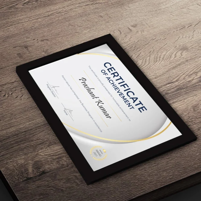 Corporate Achievements Certificate Frame (2) - Image 3